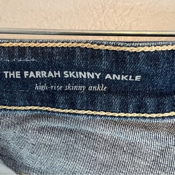 AG Womens High Rise Skinny Ankle Jeans Denim Dark Wash Sz 26 - Picture 5 of 12